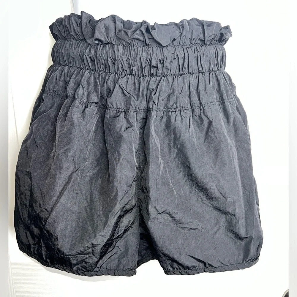 Free People FP Movement Medium Black The Way Home High Rise Run Shorts Lined M